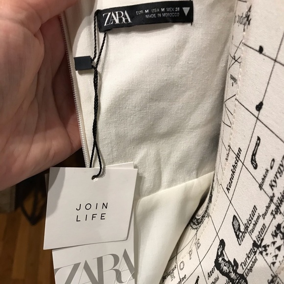 Linen Coastal Coquette Cottage Western Puff short sleeve twist knot overlay flar - Picture 10 of 16